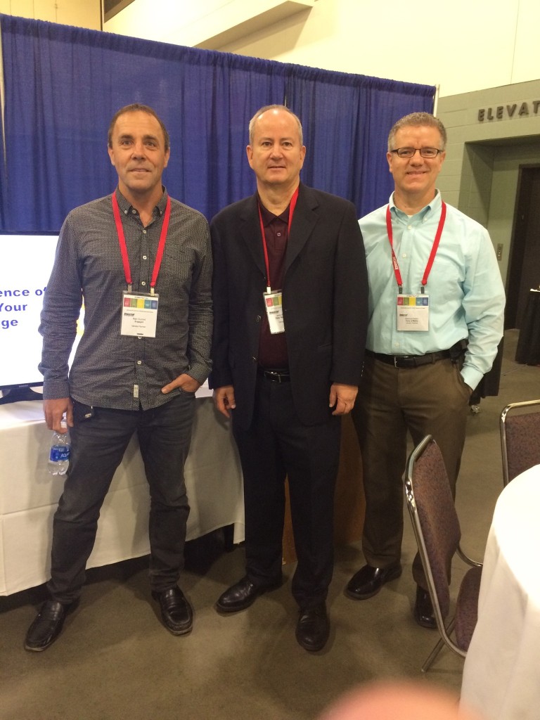 Left to Right – (1) Ken, (2) Jack Wisniewski, Managing Director – Tebo and (3) Seamus Conlin, Food, Drug & Mass Agency Manager – Tom’s of Maine.