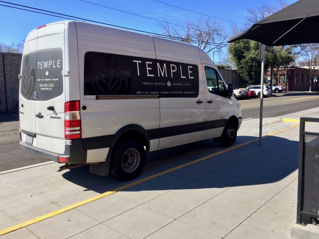 Coffee delivery van